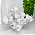Escultura coral em resina branco - Imagem 1