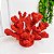 Escultura coral em resina vermelho - Imagem 1
