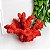 Escultura coral em resina vermelho - Imagem 1