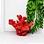 Escultura coral em resina vermelho - Imagem 3