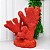 Escultura coral em resina vermelho - Imagem 2