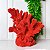 Escultura coral em resina vermelho - Imagem 3