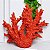 Escultura coral em resina vermelho - Imagem 1
