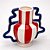 Vaso c/ listras cerâmica - Imagem 2