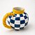 Jarro cerâmica flower azul e amarelo - Imagem 3
