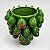 Vaso em cerâmica verde com figos - Imagem 2