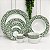 Aparelho jantar 42 peças Grecco Porcelana verde - Imagem 1