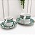 Aparelho jantar 42 peças Grecco Porcelana verde - Imagem 7