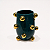 Vaso Nina Bolotas Ouro Inteiro Esmeralda Marô - Imagem 3