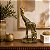 Escultura decorativa polirresina girafa - Imagem 1