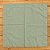 Guardanapo linho ponto Ajour verde malva 44x44 cm - Imagem 3