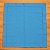 Guardanapo linho ponto Ajour azul turquesa 44x44 cm - Imagem 3