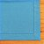 Guardanapo linho ponto Ajour azul turquesa 44x44 cm - Imagem 2