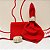 Kit mesa posta "ame e espelhe amor" vermelho (compre por número de lugares) - Imagem 2
