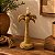 CASTIÇAL COQUEIRO DECORATIVO RESINA MARROM - Imagem 1