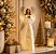 ANJO NATAL RESINA C/LUZ BR/DOURADO - Imagem 1