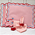 Kit mesa posta peixe rosa - Imagem 1