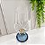 TAÇA DIAMOND 3 DIAMANTES CRISTAL AZUL/AMBAR - Imagem 3