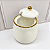 Açucareiro Porcelana Esfera Dourado - Imagem 3