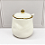Açucareiro Porcelana Esfera Dourado - Imagem 2