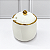 Açucareiro Porcelana Esfera Dourado - Imagem 1