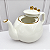 Bule porcelana esferas douradas - 900ml - Imagem 2
