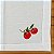 GUARDANAPO BRANCO BORDADO TOMATE - Imagem 3