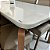 MESA LONDRINA 180 TP MDF VIDRO/CANTO COPO 6 CAD DAKOTA LUXO - TURIM 07 OFF WHITE/NATURALE SERIG. OFF WHITE - Imagem 2