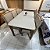 MESA LONDRINA 180 TP MDF VIDRO/CANTO COPO 6 CAD DAKOTA LUXO - TURIM 07 OFF WHITE/NATURALE SERIG. OFF WHITE - Imagem 5
