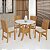 Conjunto de Mesa Redonda Ayla com 4 Cadeiras Elane - Imagem 2
