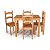 CONJUNTO MESA COM 4 CADEIRAS ACAB. MEL - Imagem 3