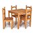 CONJUNTO MESA COM 4 CADEIRAS ACAB. MEL - Imagem 1