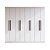 GUARDA ROUPA CALIFORNIA 60800 MDF BRANCO - Imagem 4