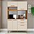 ARMARIO VIENA 5 PORTAS 100% MDF - CINAMOMO COM OFF WHITE - Imagem 1