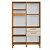 ARMARIO VIENA 5 PORTAS 100% MDF - CINAMOMO COM OFF WHITE - Imagem 2