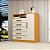 COMODA MADRI PLUS 05 GAV. E SAP - CINAMOMO/OFF WHITE - Imagem 1
