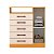 COMODA MADRI PLUS 05 GAV. E SAP - CINAMOMO/OFF WHITE - Imagem 4