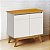 BUFFET CLASSIC 2 PORTAS S/ ESPELHO OFF WHITE/NATURE - Imagem 1