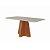 SALA DE JANTAR LARISSA 1,60 C/ VIDRO C/ 6 CAD MAIA - CINAMOMO/OFFWHITE/GENGIBRE - Imagem 2