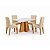 SALA DE JANTAR LARISSA - CINAMOMO / OFFWHITE / GENGIBRE - Imagem 3