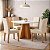 SALA DE JANTAR LARISSA - CINAMOMO / OFFWHITE / GENGIBRE - Imagem 1