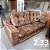SOFA VITTO 2,3M VELUDO DELUXE MARROM - Imagem 1