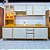 COZINHA EDUARDA PLUS 5 PECAS CRISTALEIRA - CINAMOMO/OFF WHITE - Imagem 1