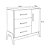 COMODA GUTI RETRO 1 PT LISA 4223 - OFF WHITE/AMENDOA - Imagem 3