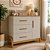 COMODA GUTI RETRO 1 PT LISA 4223 - OFF WHITE/AMENDOA - Imagem 1