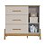 COMODA GUTI RETRO 1 PT LISA 4223 - OFF WHITE/AMENDOA - Imagem 4