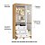 ARMARIO GUTI RETRO 4 PT LISA 4223 - OFF WHITE/AMENDOA - Imagem 3