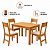 SALA JANTAR BELLAGIO 4L CAD MILANO - FREIJO / OFF WHITE - Imagem 2