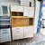 KIT COZINHA ERVA DOCE 120 - FREIJO/OFF WHITE CRISTAL PTA FECHADA - Imagem 1