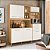 KIT COZINHA SALSA - FREIJO/OFF WHITE CRISTAL PTA FECHADA - Imagem 1